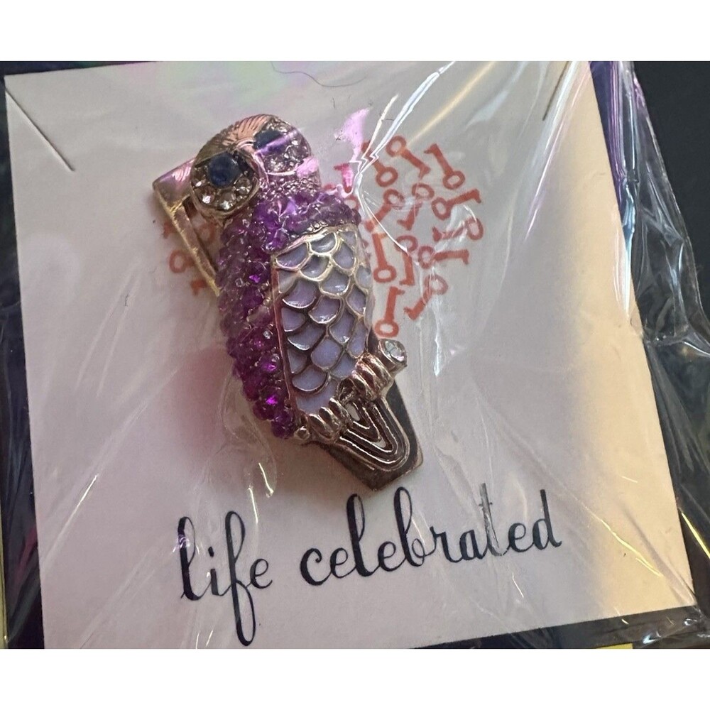 Keep Collective Pave Pink White Rose Gold Owl Charm Slider NWT Retired
